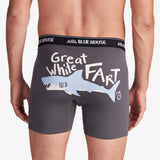 Little Blue House Great White Fart Men's Boxer Brief