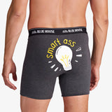 Little Blue House Smart Ass Men's Boxer Briefs