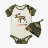 Little Blue House Camooseflage Baby Bodysuit & Hat