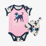 Little Blue House Bandana Labs Baby Baby Bodysuit & Hat