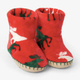 Hatley Holiday Moose Fleece Slippers