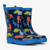 Hatley Lined Dinos Shiny Rainboots