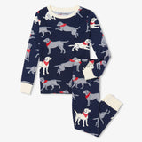 Little Blue House Navy Bandana Labs Kids Pajama Set