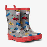 Hatley Cars Shiny Rain Boots