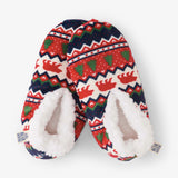 Little Blue House Fair Isle Bear Adult Warm and Cozy Slippers