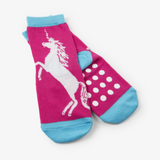 Little Blue House Glow Unicorn Kids Animal Face Socks