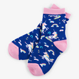 Little Blue House Rainbow Unicorns Kids Crew Socks