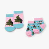 Little Blue House Life in the Wilde Pink 2pack Baby Socks