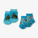 Little Blue House Life in the Wild Blue 2pack Baby Socks