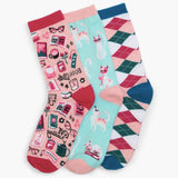 Little Blue House Book Club Women's Crew Sock Set