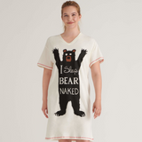 Little Blue House I Sleep Bear Naked Women's Sleepshirt