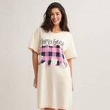 Little Blue House Mama Bear Plaid Women's Sleepshirt