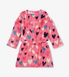 Hatley Confetti Hears Fleece Robe