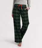 Green Plaid Women’s Flannel Pajama Pants