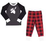 Lola & Taylor Country Moose Kids Pajama Set