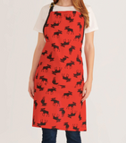 Moose on Red Apron