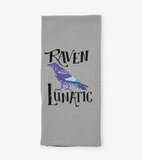 Raven Lunatic Tea Towel