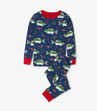 Little Blue House Gone Fishing Kids Pajama Set