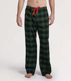 Little Blue House Forest Green Plaid Men’s Flannel Pajama Pan