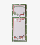 Little Blue House Sleigh the Word Two Note Magnetic List