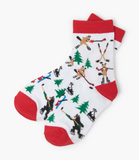 Little Blue House Wild About Hockey Kids Crew Socks