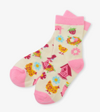 Little Blue House Country Living Kids Crew Socks