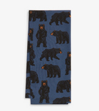 Little Blue House Wild Bear Tea Towel