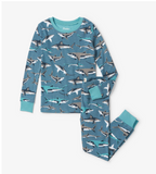 Hatley Sneak Around Sharks Pajama Set