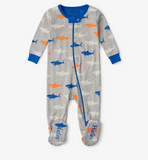 Hatley Silhouette Sharks Footed Coverall