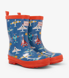 Hatley Flying Aircraft Shiny Rainboots