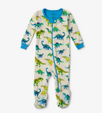 Hatley Colourblock Dino Footed Coverall