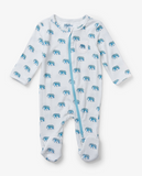 Hatley Painted Elephants Baby Footed Coverall