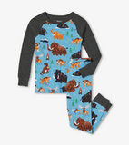 Hatley Ice Age Organic Cotton Raglan Pajama Set