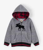 Little Blue House Grey Moose Heritage Full Zip Hoodie