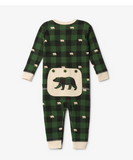 Forest Green Plaid Baby Union Suit