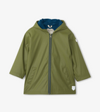 Hatley Forest Green Zip Up Splash Jacket