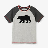 Little Blue House Black Bear Kids Heritage Raglan Tee