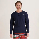 Little Blue House Polar Bear Men's Waffle Henley