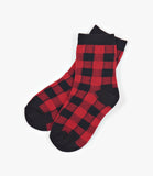 Little Blue House Buffalo Plaid Kids Crew Socks