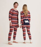 Little Blue House Fair Isle Bear Adult Union Suit