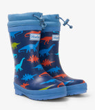 Hatley Dino Silhouettes Sherpa Lined Rain boots